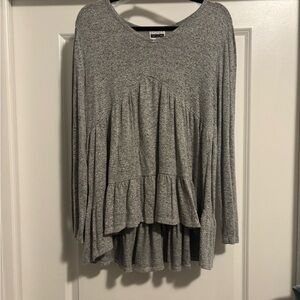 Gregory Gray Ruffled Long Sleeve Blouse